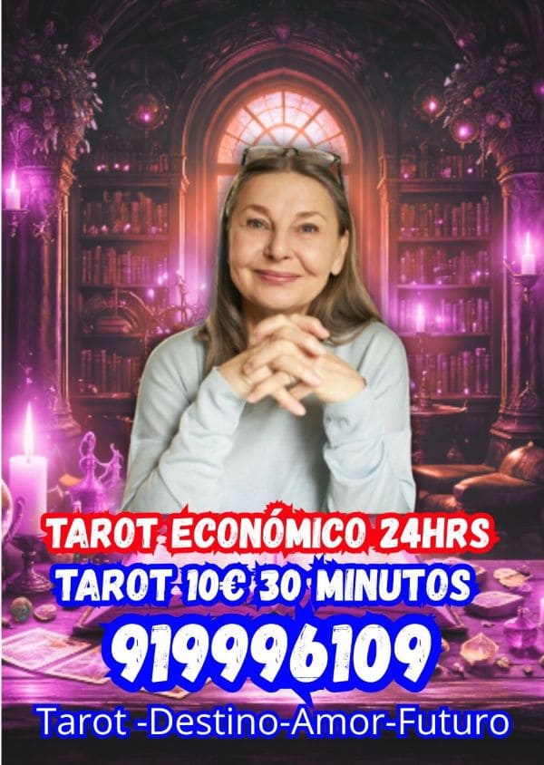 Tarotistas por teléfono 10 euros 30 minutos.Tarot barato 24 horas